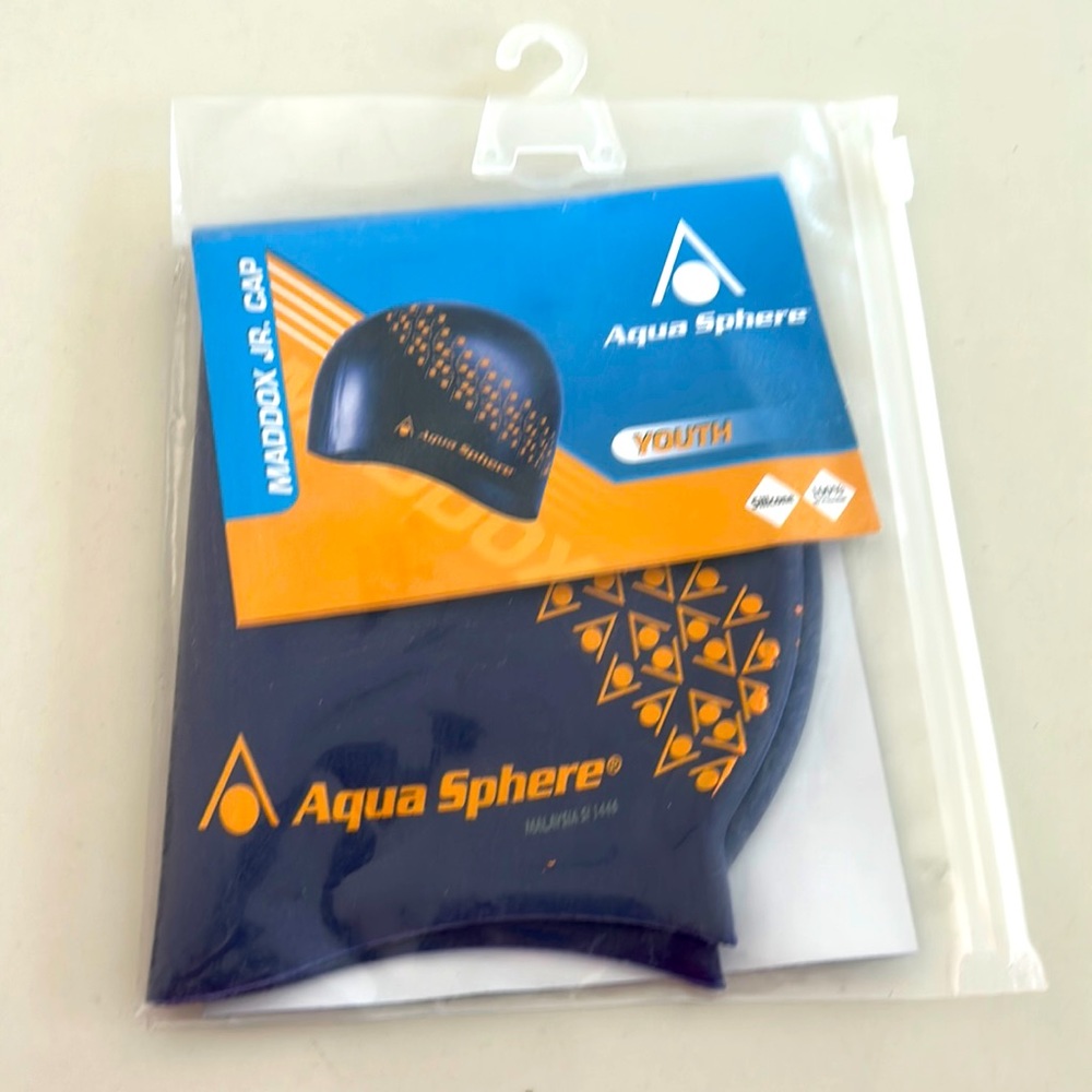 NWT Aqua Sphere Youth Maddox Jr Swim Cap